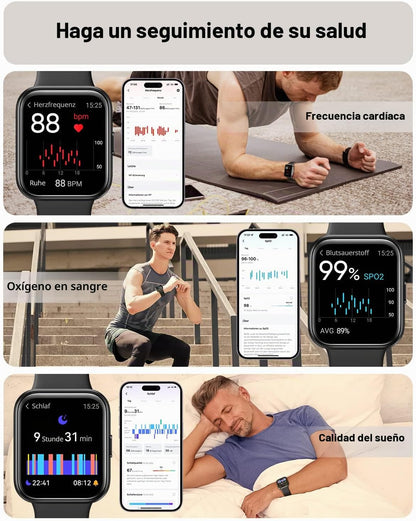 Tensky Reloj inteligente para hombres\/mujeres, Android, iPhone\/Sa...