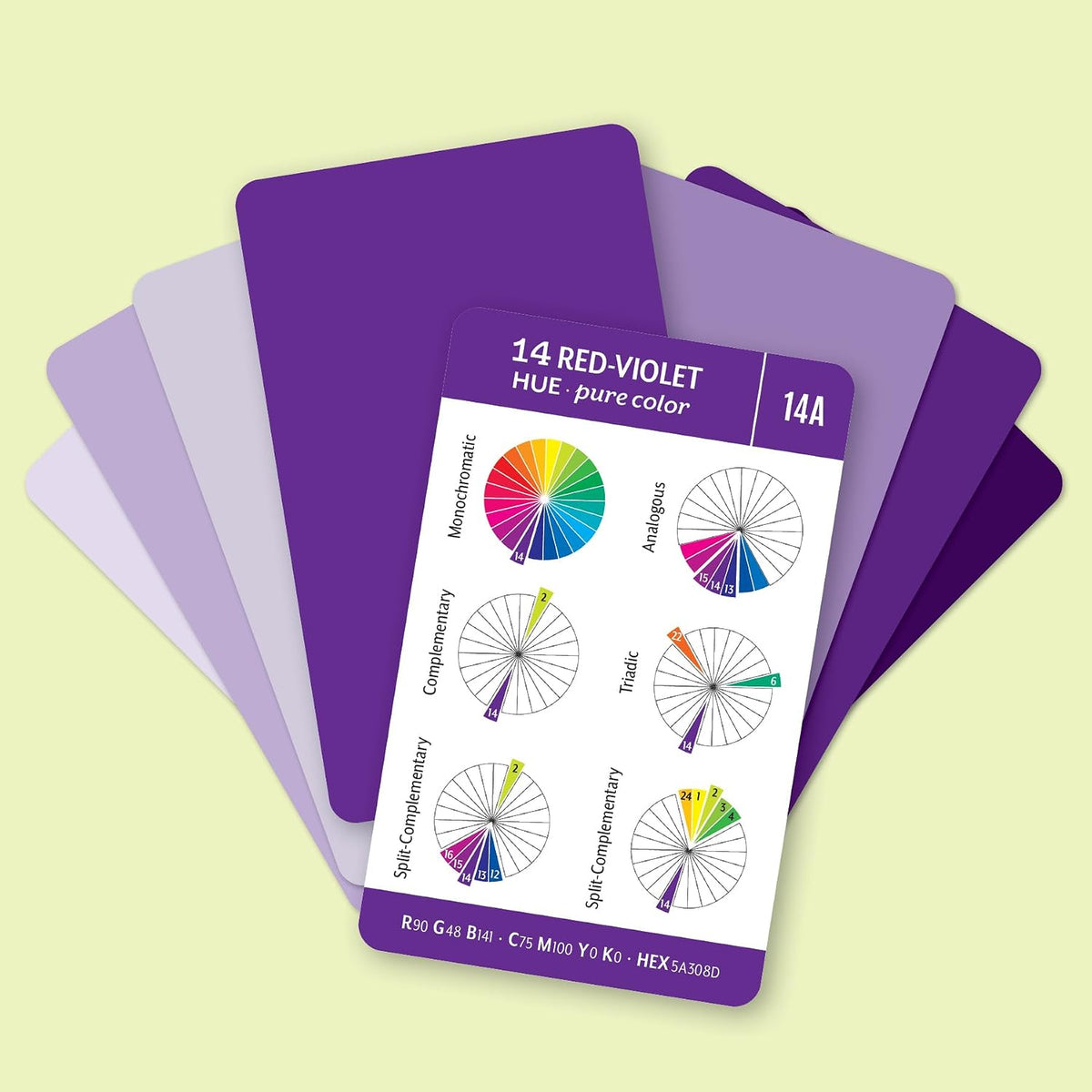 Baraja de cartas de colores esenciales: ¡Salga de la rueda de color...