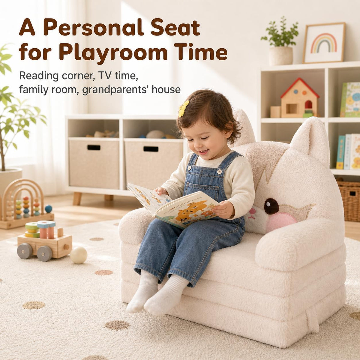 MONKISS - Sofá para niños, cómoda silla para niños, sofá plegable p...