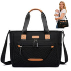 FHELAD Bolsa de pañales para mujer, bolsa de pañales para bebé 16L...