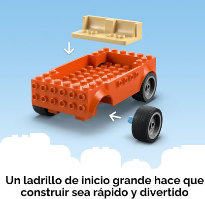 LEGO Bluey: Viaje en Auto Familiar y Playa de Bluey - Juguete de Co...