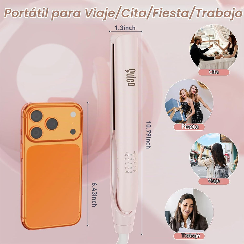 Quico Enderezadora de pelo, 100-240V de doble voltaje Plancha de pe...