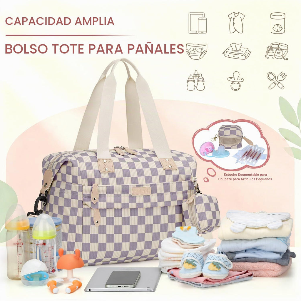 Pritent Bolsa de pañales Tote Impermeable Maternidad Bolsas de Bebé...