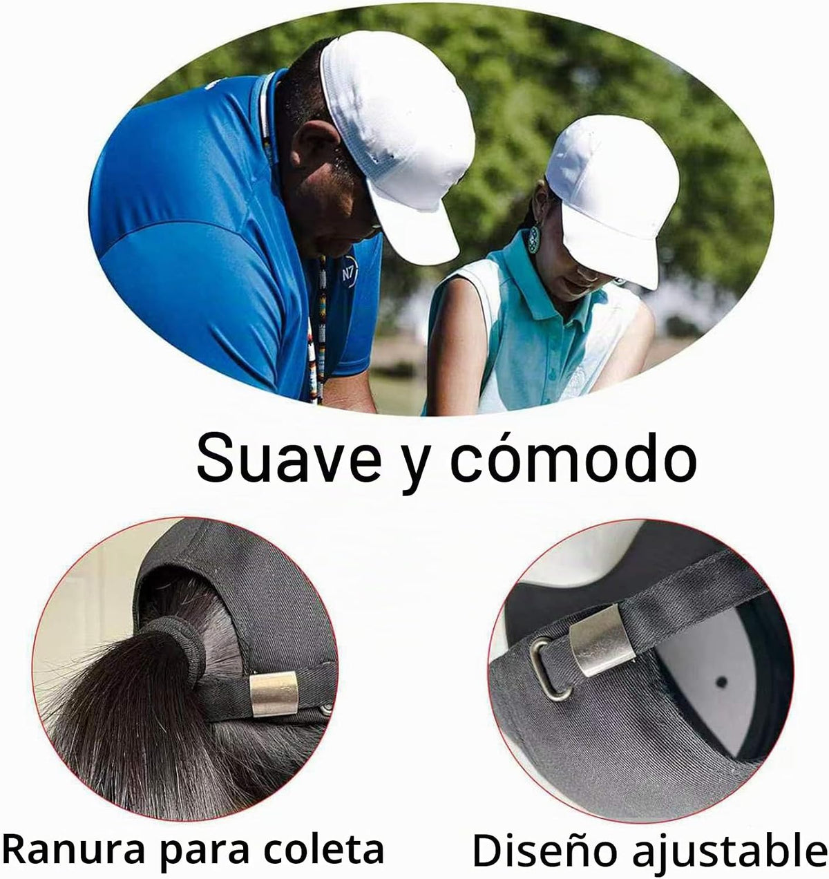 PFFY 2 paquetes de gorra de béisbol Golf Dad Hat para hombres y muj...