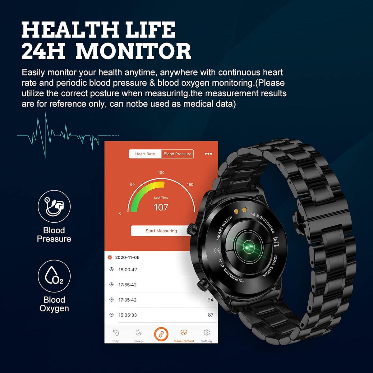 FILIEKEU Reloj inteligente para hombre para Android iOS, llamadas B...