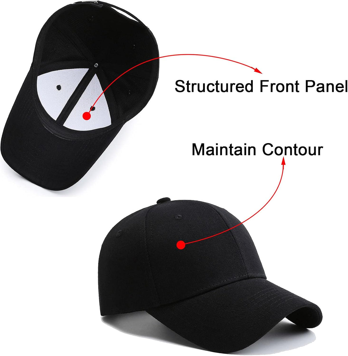 PFFY 2 paquetes de gorra de béisbol Golf Dad Hat para hombres y muj...