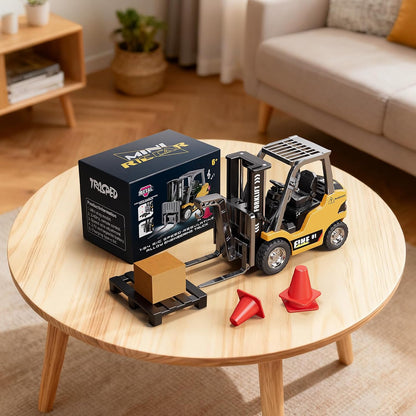 TOPMVP 1\/64 MINI RC Carretilla elevadora de juguete, horquilla ele...