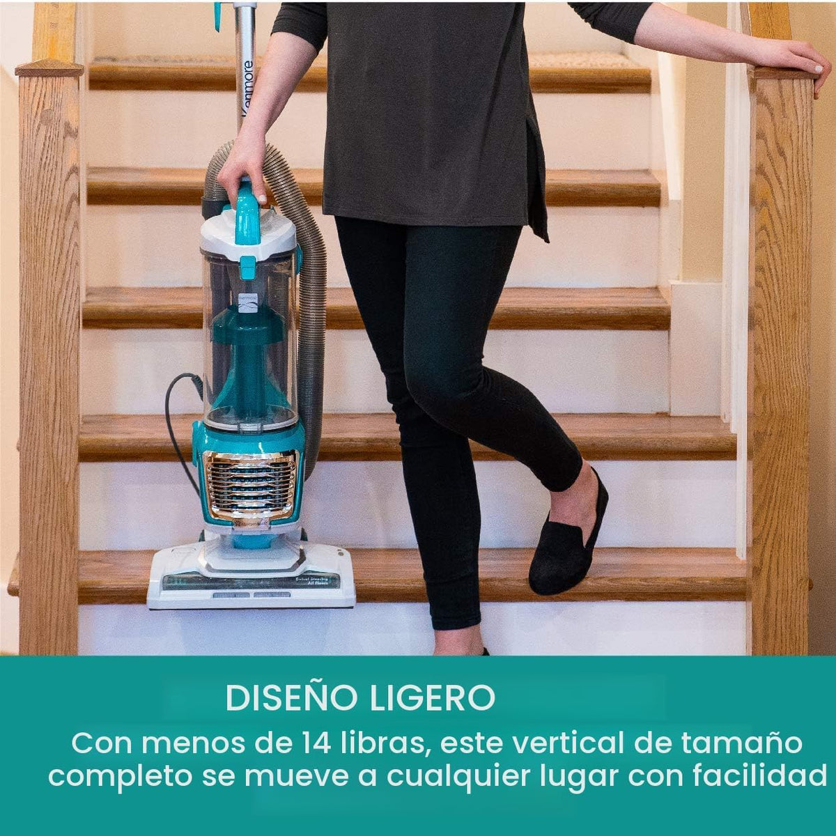 Kenmore Aspiradora vertical sin bolsa, verde, 2 litros DU2012 | Suc...