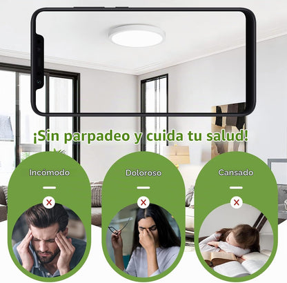 Brightever Lámpara de techo LED de montaje empotrado de 7 pulgadas,...