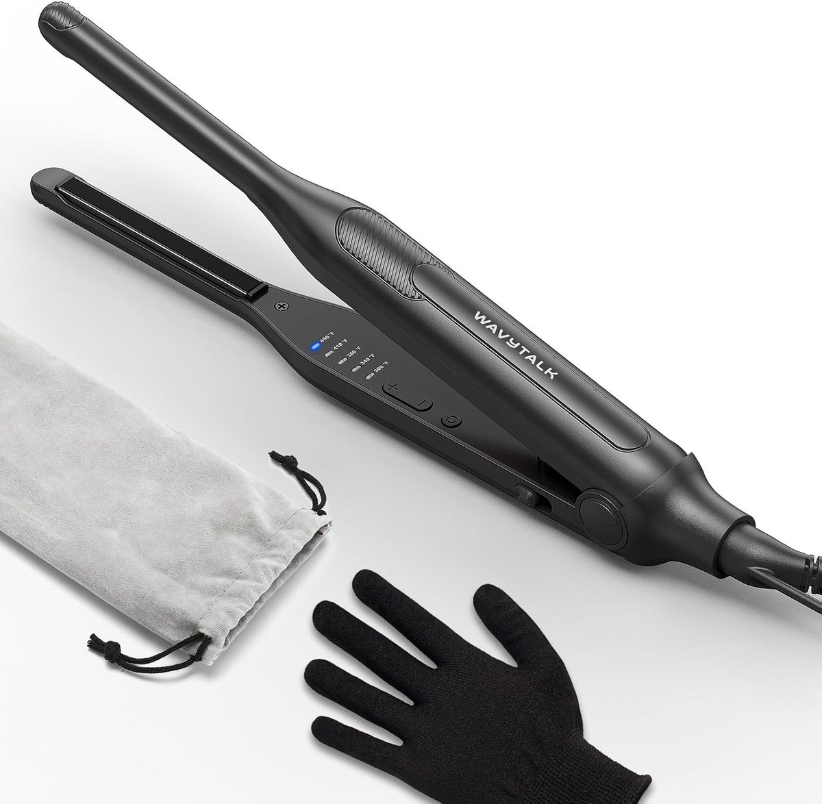Wavytalk Pencil Plancha pequeña de 0,3" para cabello corto, corte P...
