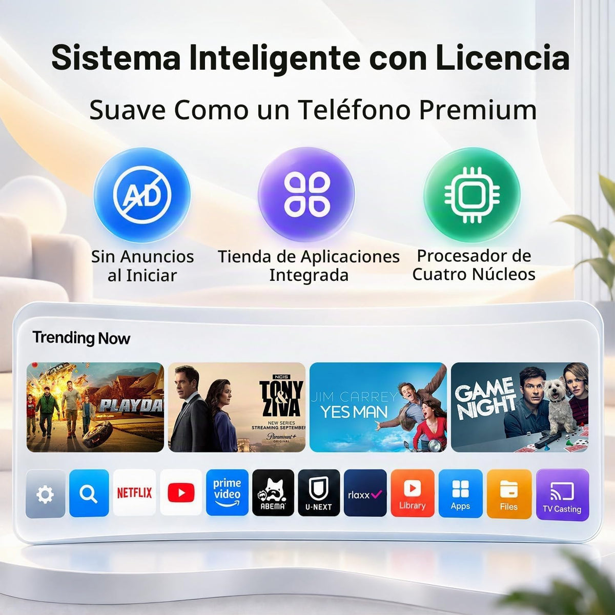 Aplicación con licencia oficial y 1080P nativo: el mini proyector i...