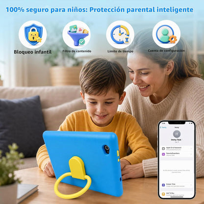 Tableta para niños Android 16 HD de 10 pulgadas con lápiz óptico y...