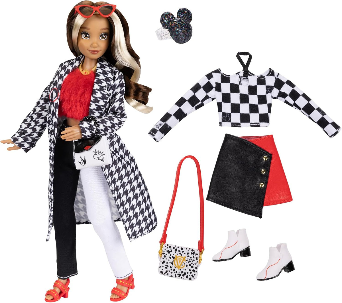 Disney ily 4EVER Muñecas Cruella de 11.5 pulgadas de alto con 13 pu...
