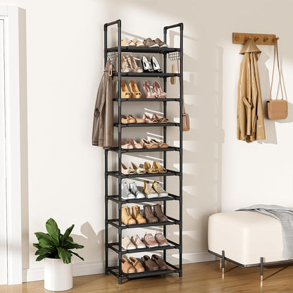 LANTEFUL Zapatero de 10 Niveles, 25 Pares, Organizador de Zapatos A...