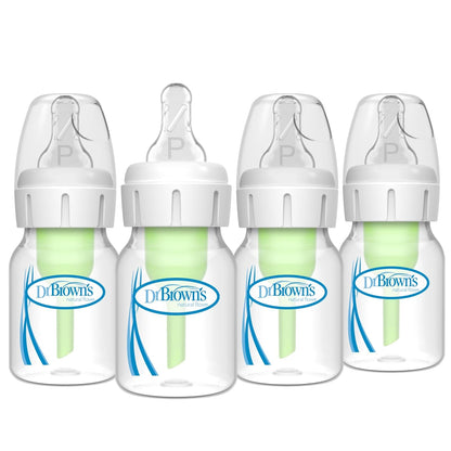 Dr. Brown's Anti-Colic Options+ Biberón estrecho, 2 onzas, paqu...