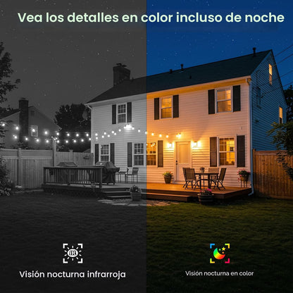 Cámaras de seguridad INFIYA inalámbricas para exteriores, alimentad...