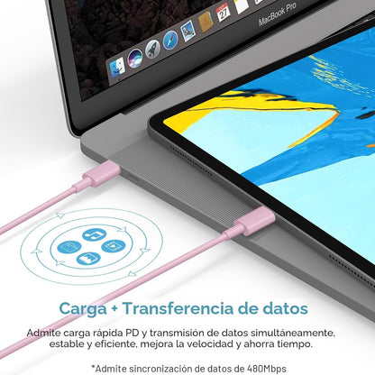 Cargador de iPhone Carga rápida iPhones de 10 pies 18 17 16 15 Carg...
