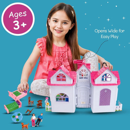 Liberty Imports Mi Hermosa Casa de Muñecas Fold and Go Pretend Play...