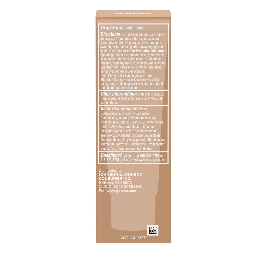 Neutrogena Purescreen+ - Protector solar tintado para rostro con SP...