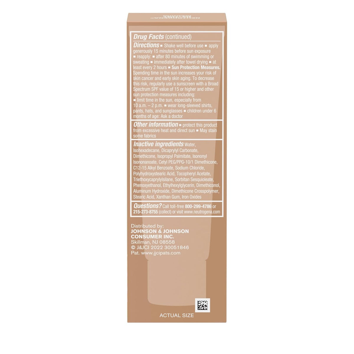 Neutrogena Purescreen+ - Protector solar tintado para rostro con SP...