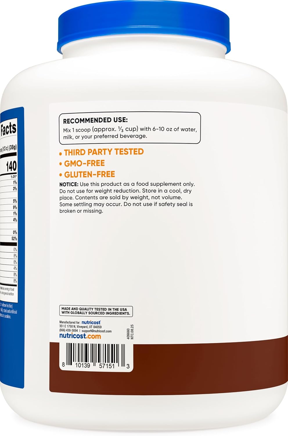 Nutricost Polvo aislado de proteína de suero (chocolate con leche)...