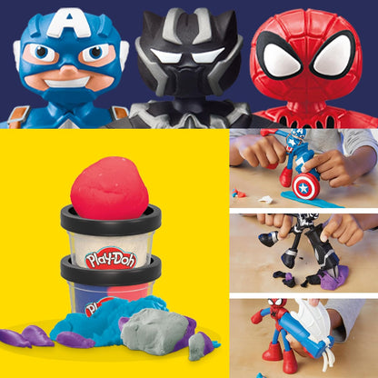 Play-Doh Marvel Hero Adventure Playset, 3 figuras de acción de Marv...