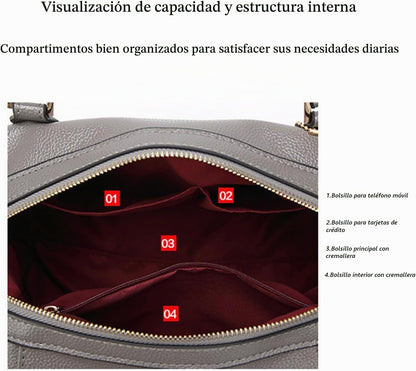 mcuvaec Bolsos y carteras para mujer, bolso de mano de cuero vegano...