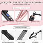 YEGUBEGU Rizador de 1 1\/2 pulgada barril de cerámica grande para c...