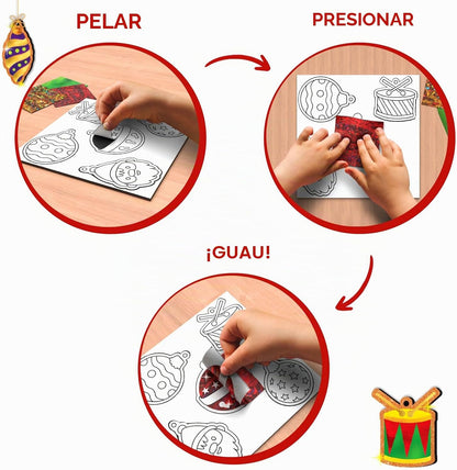 Skillmatics - Divertidos adornos de Navidad, arte de aluminio, rega...