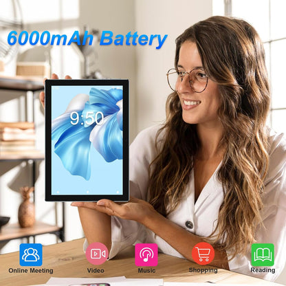 IWEGGO Tablet Android 15, 10 pulgadas 18 GB RAM+128 GB ROM\/2TB tab...