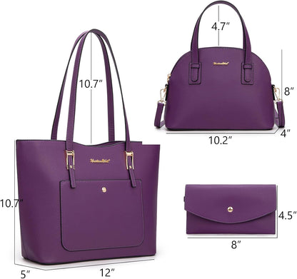 Montana West - Juego de 3 piezas de bolsos para mujer: bolso de man...