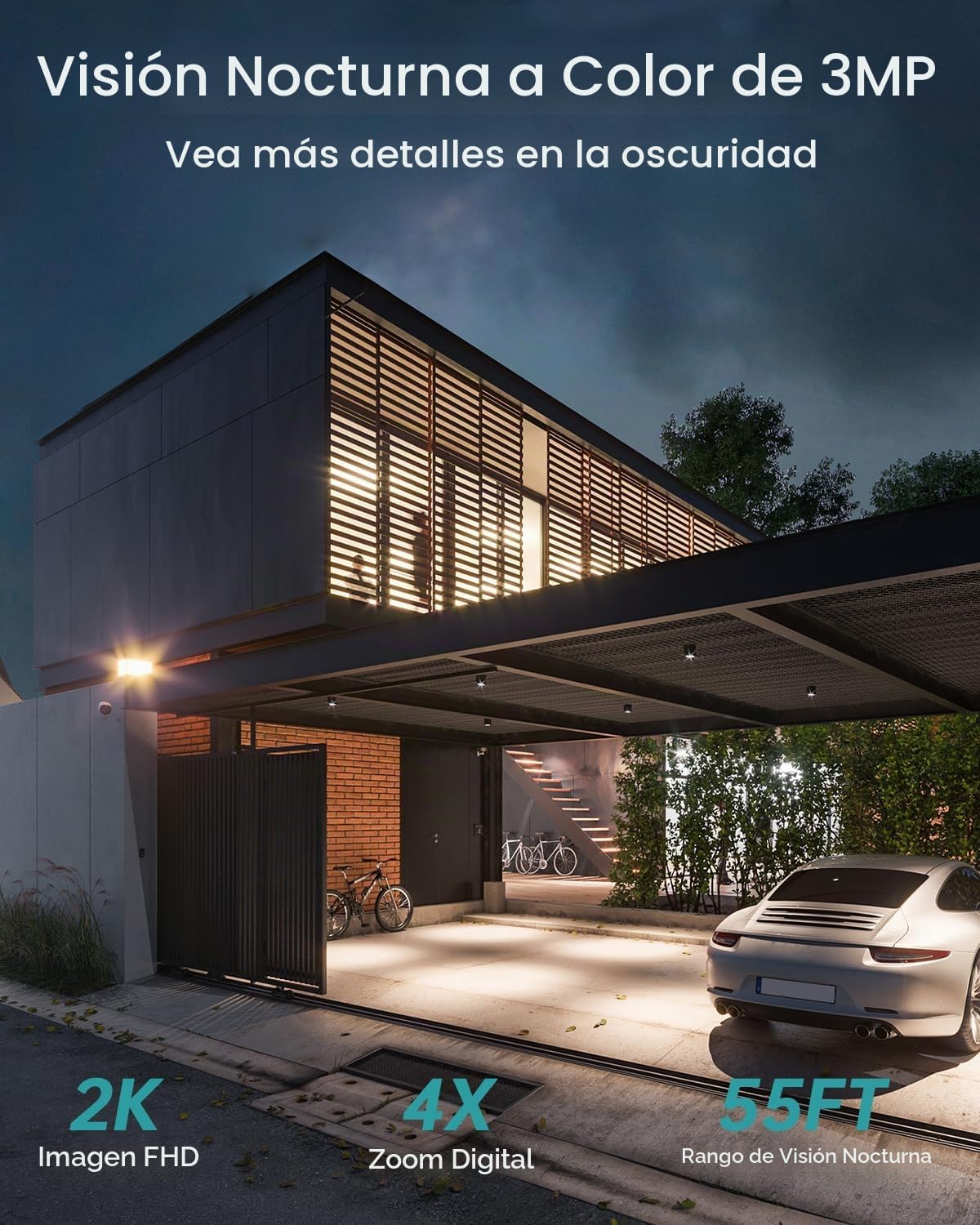ZUMIMALL Cámaras de seguridad solares inalámbricas para exteriores,...