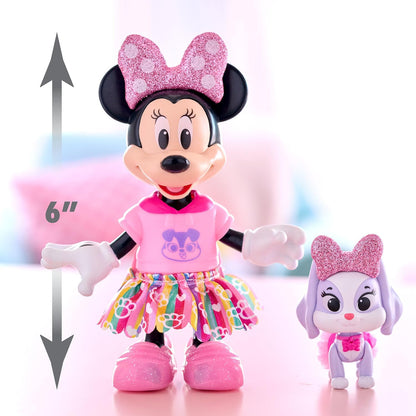 Disney Junior Minnie Mouse Glitter and Glam Pet Fashion Set, juego...