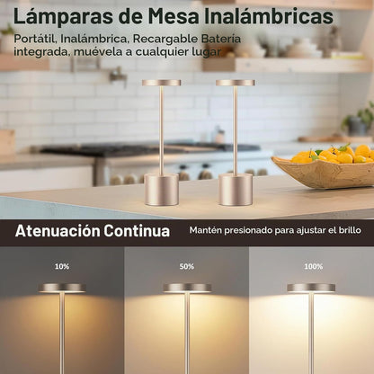 Kakanuo Lámpara de Mesa Inalámbrica, Lámparas con Batería Recargabl...