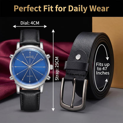 CXLZENGH Juego de regalo para hombre, 6 piezas, reloj, billetera, c...