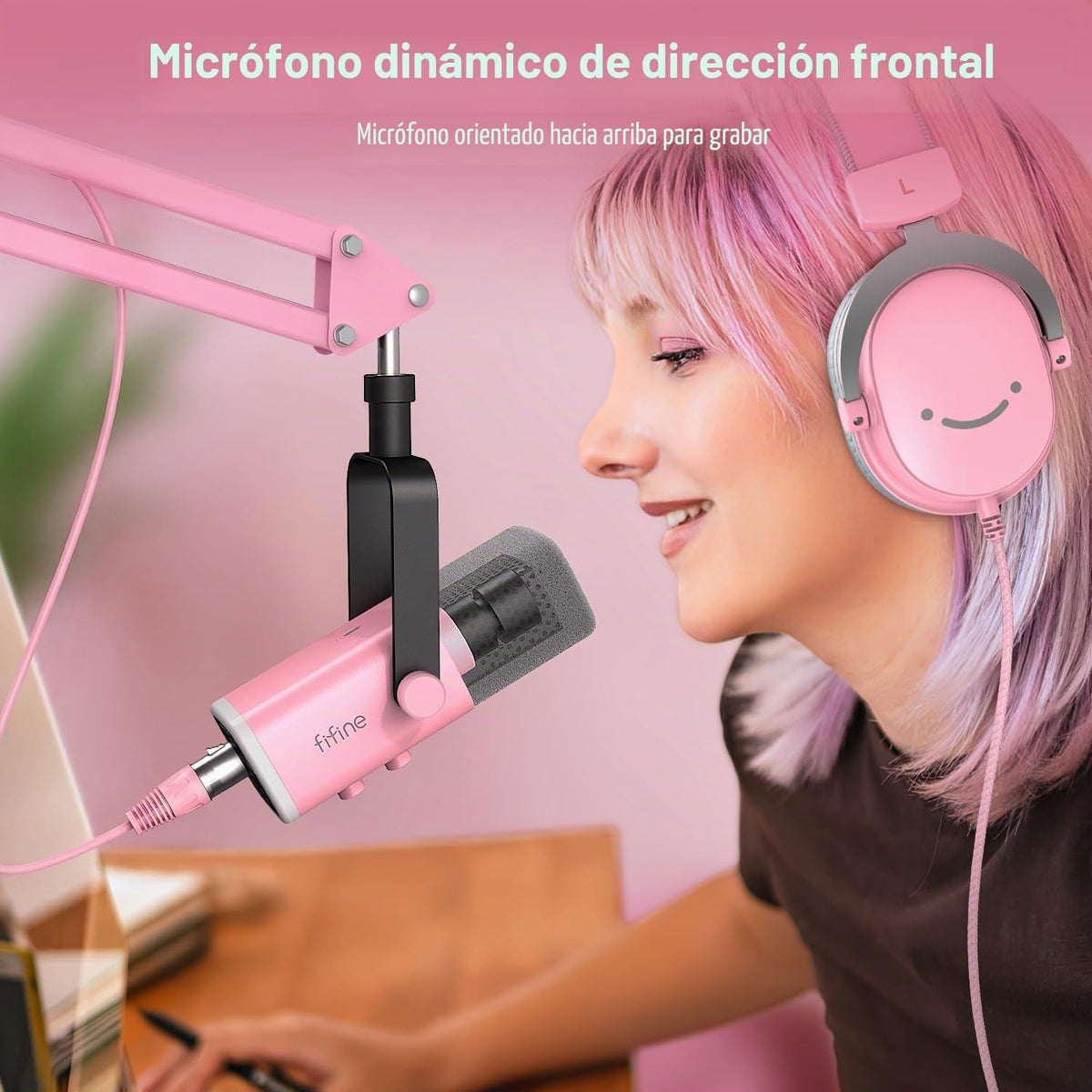 FIFINE AmpliGame AM8TP XLR Micrófono para juegos USB PC Kit de micr...