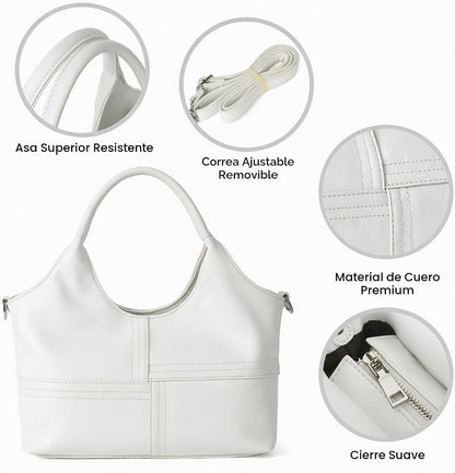 KOGTLA Bolsos de cuero vegano para mujer con correa de bandolera de...