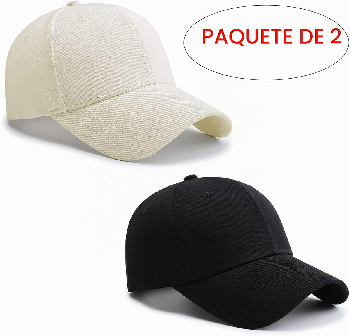 PFFY 2 paquetes de gorra de béisbol Golf Dad Hat para hombres y muj...