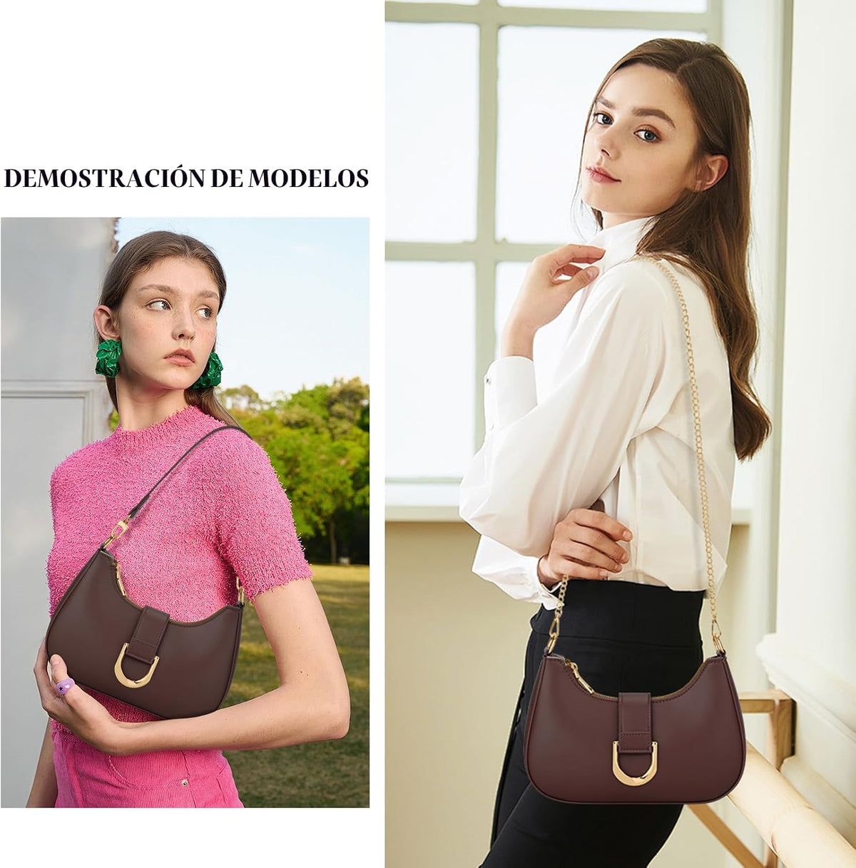 KKXIU Bolso de Hombro para Mujer Bolso de Moda para Todos los días...