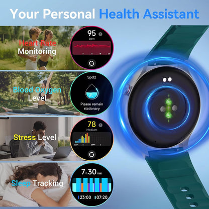 Fitpolo Reloj inteligente para hombres y mujeres, rastreador de act...