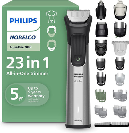 Norelco Philips All-in-One 7000 23 en 1 - Recortadora para rostro,...