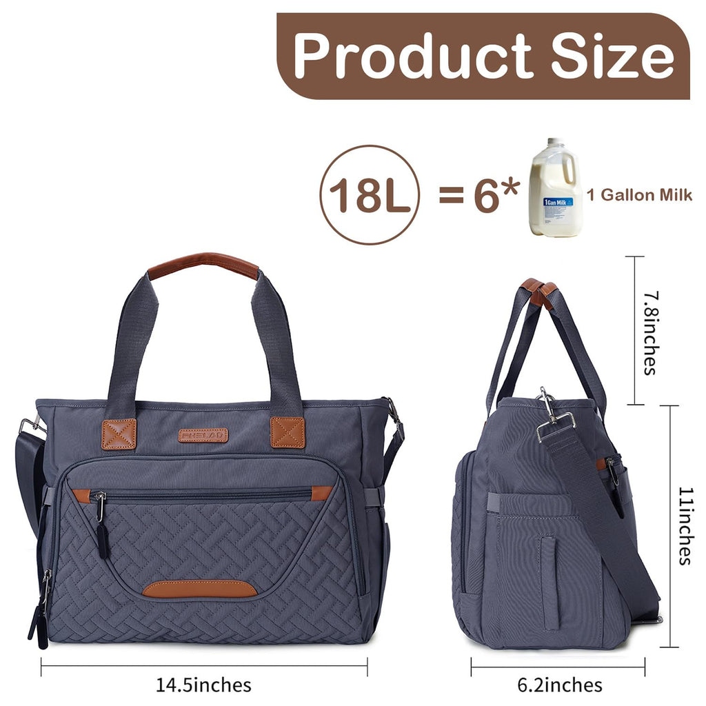 FHELAD Bolsa de pañales para mujer, bolsa de pañales para bebé con...