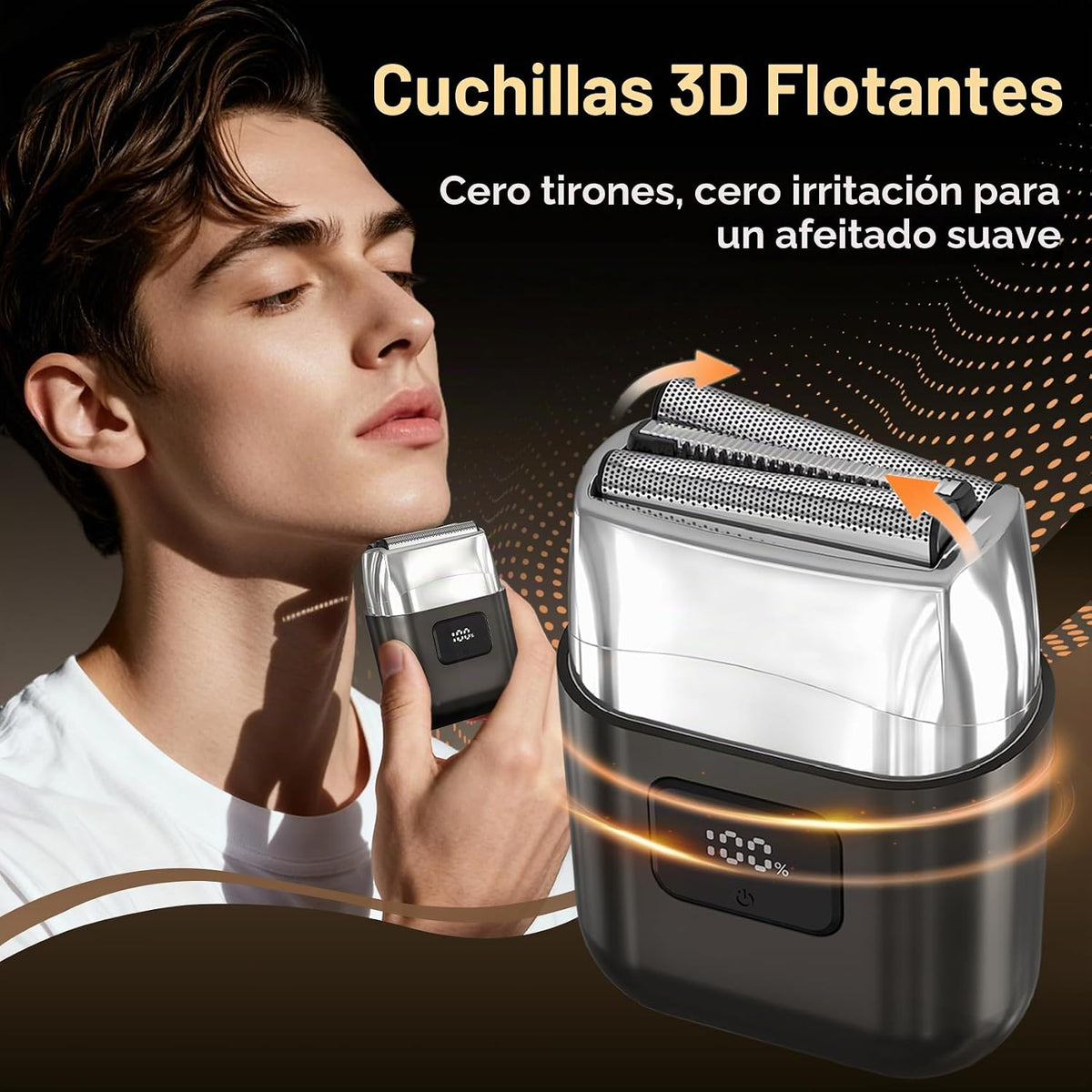 YOXSPD Afeitadora eléctrica de lámina para hombres, mini maquinilla...