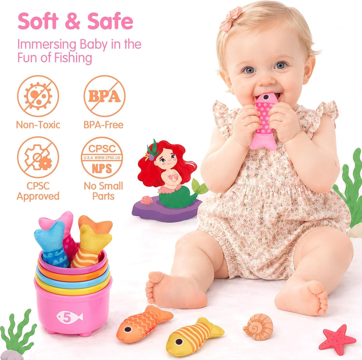 hahaland Juguetes Montessori para niña de 1 año de edad, regalo de...