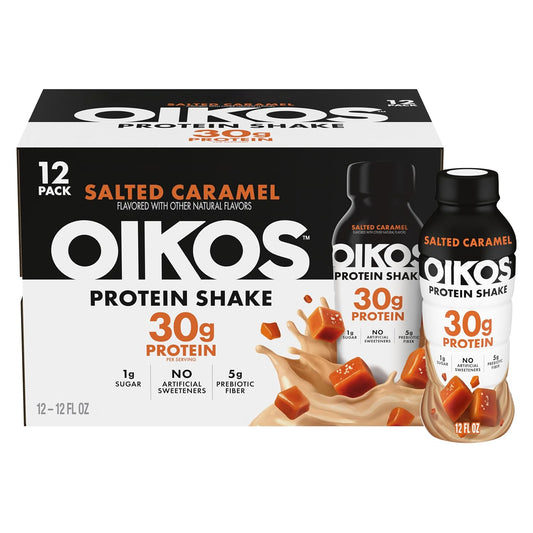 Oikos Batido de Proteína, Caramelo Salado, Bebidas Altas en Proteín...