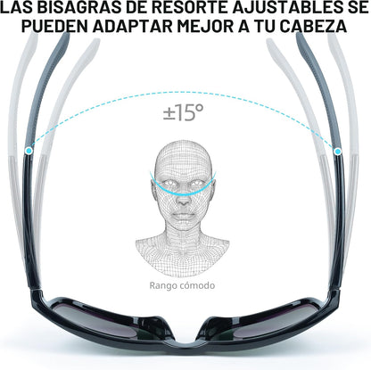 BNUS Corning Gafas de sol con lentes de vidrio para hombres y mujer...