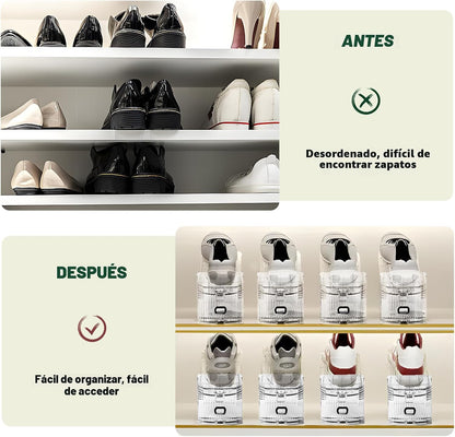 FENRUNXU - Organizador de ranuras para zapatos para armario, paquet...