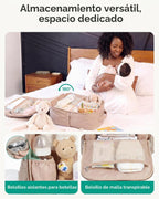BAGSMART Mochila para pañales hinchada con bolsillos aislados y cam...