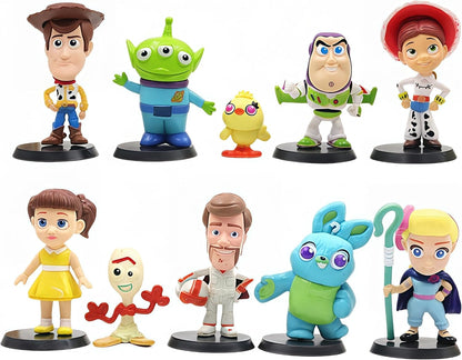 Anilnel Juego de 10 figuras de dibujos animados para Toy Theme Stor...