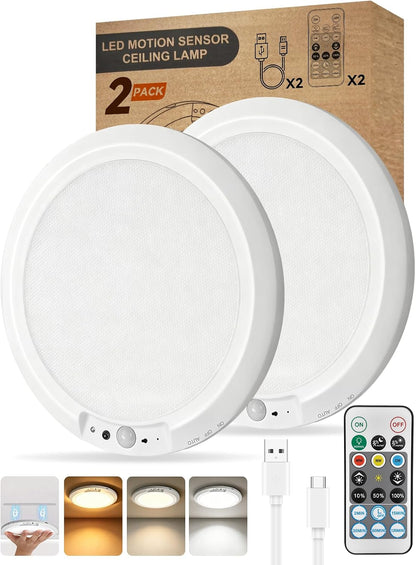 Free2Glow Lámpara de techo recargable de 10000 mAh, funciona con pi...
